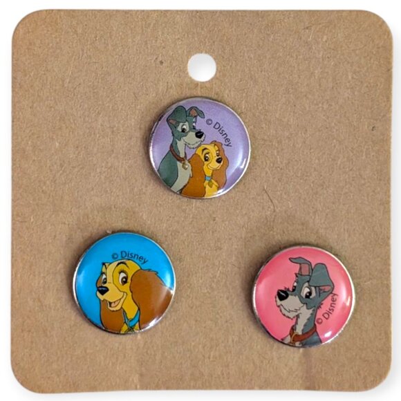 Lady and The Tramp Disney Tiny Decorative Pins: Couple and Portraits - Picture 5 of 5
